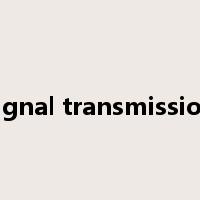 signal transmission是什么意思