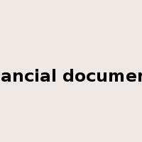 financial documents是什么意思