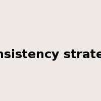 consistency strategy是什么意思