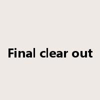 Final clear out是什么意思