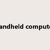 handheld computer是什么意思