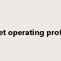 net operating profit是什么意思