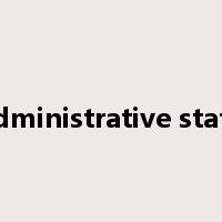 administrative state是什么意思