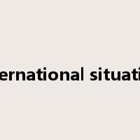 international situation是什么意思