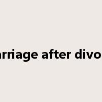 marriage after divorce是什么意思