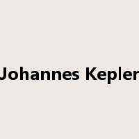 Johannes Kepler是什么意思