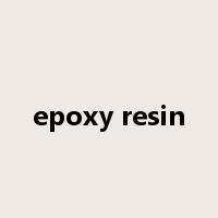 epoxy resin是什么意思