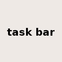 task bar是什么意思