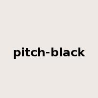 pitch-black是什么意思