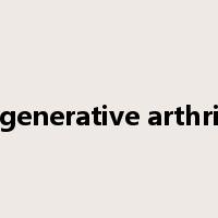 degenerative arthritis是什么意思