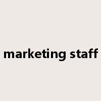 marketing staff是什么意思