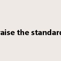 raise the standard是什么意思