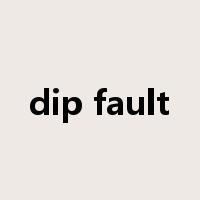 dip fault是什么意思