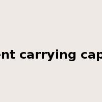 current carrying capacity是什么意思