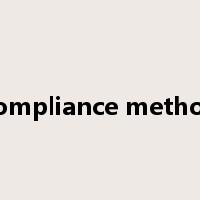 compliance method是什么意思