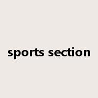 sports section是什么意思