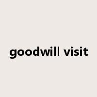goodwill visit是什么意思