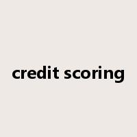 credit scoring是什么意思