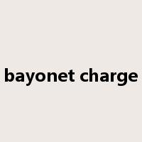 bayonet charge是什么意思