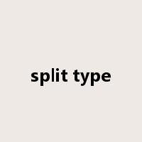 split type是什么意思