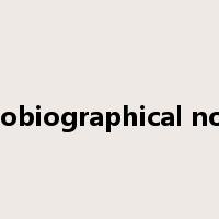 autobiographical novel是什么意思