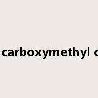 sodium carboxymethyl cellulose是什么意思