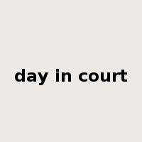 day in court是什么意思