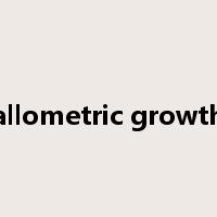 allometric growth是什么意思