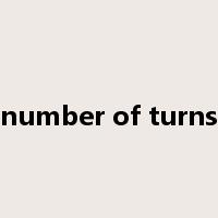 number of turns是什么意思