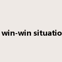 a win-win situation是什么意思