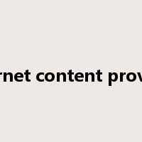 internet content provider是什么意思