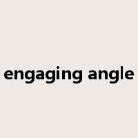 engaging angle是什么意思
