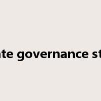 corporate governance structure是什么意思