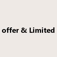 Special offer & Limited edition是什么意思