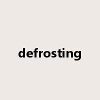 defrosting是什么意思