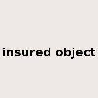 insured object是什么意思