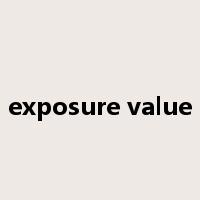 exposure value是什么意思