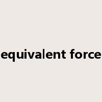 equivalent force是什么意思