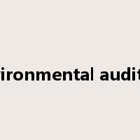 Environmental auditing是什么意思
