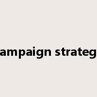 campaign strategy是什么意思