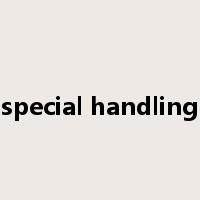 special handling是什么意思