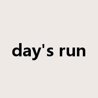 day's run是什么意思