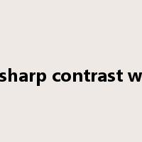 in sharp contrast with是什么意思