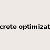 discrete optimization是什么意思