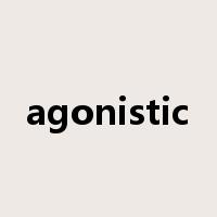 agonistic是什么意思
