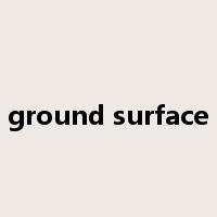 ground surface是什么意思