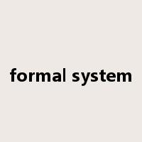 formal system是什么意思