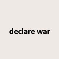 declare war是什么意思