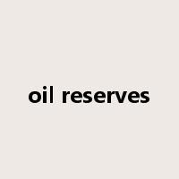 oil reserves是什么意思
