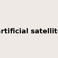artificial satellite是什么意思